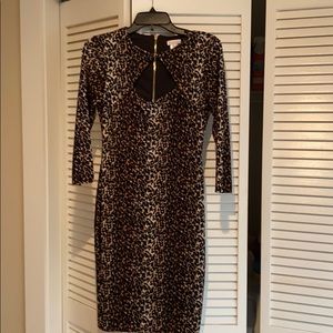 Cache leopard print dress